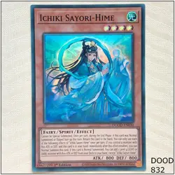 Ichiki Sayori-Hime - DOOD-EN030 - Super Rare 1st Edition Yugioh - Image 1