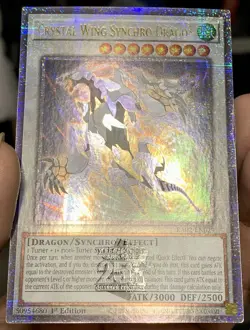 Yugioh Crystal Wing Synchro Dragon RA02-EN029 Quarter Century Secret Rare NM - Image 5