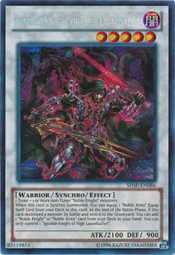 Ignoble Knight Of High Laundsallyn SHSP-EN086 Secret Rare 1st Edition - Image 1