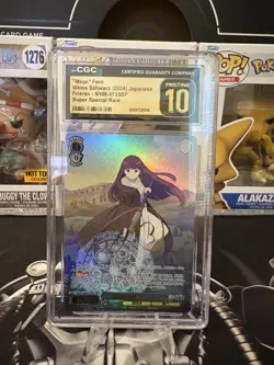 CGC Pristine 10 Weiss Schwarz Magician Fern SSP, Frieren Beyond Journey's End JP - Image 1