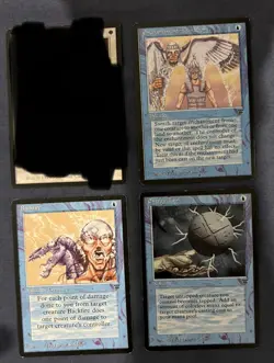 3x legends cards - legends, mtg (backfire, energy tap, enchantment alteration) - Image 1