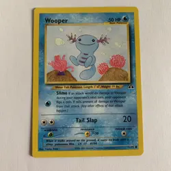 Pokemon TCG Wooper Neo Discovery Card 71/75 Regular Common - excellent - Image 1