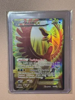 Pokemon TCG Ho-Oh EX Full Art Ultra Holo Rare Card 121/122 XY Breakpoint - Image 1