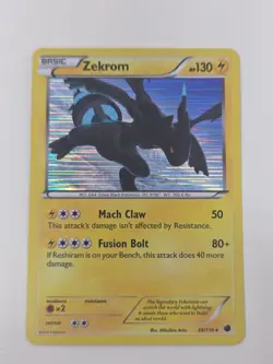 Pokemon Zekrom 39/116 Black & White Legendary Treasures 2013 Reverse Holo Card - Image 1
