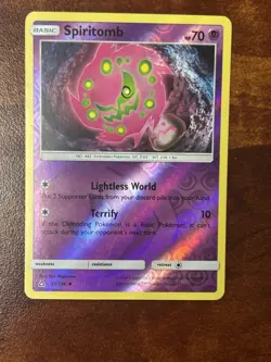 Reverse Holofoil Spiritomb 53/156 Pokemon Uncommon SM - Ultra Prism Card NM - Image 1