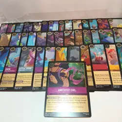 Disney Lorcana Common & Uncommon Cold Foil Card Lot Of 41 Mixed Sets - Image 3