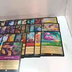 Disney Lorcana Common & Uncommon Cold Foil Card Lot Of 41 Mixed Sets - Image 4