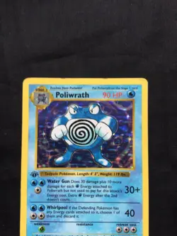 Pokemon Cards: Base Set 1st Edition Rare Holo: Poliwrath 13/102 - Image 2
