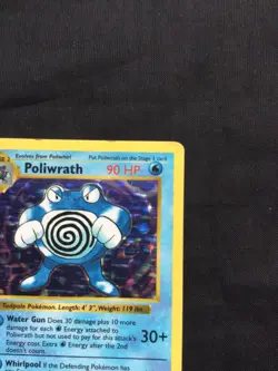 Pokemon Cards: Base Set 1st Edition Rare Holo: Poliwrath 13/102 - Image 4