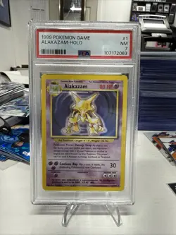 Alakazam #1 Holo - 1999 Pokemon Card Base Set - PSA 7 NEAR MINT - Image 1