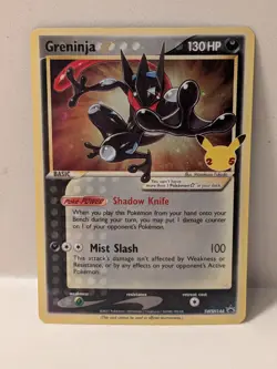 Pokemon TCG Greninja Gold Star SWSH144 Sword & Shield Promo Card Holo NM - Image 1