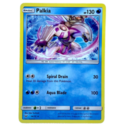 Pokemon Shining Legends Palkia Holo Rare Card - Image 1