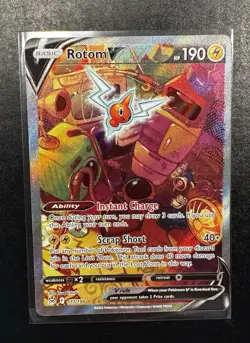 Pokemon Rotom V Alternate Art Ultra Rare Holo Card (177/196) Lost Origin - Image 1