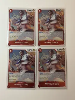 Monkey.D.Garp OP13-016 Carrying On His Will 4 Foil Card Play Set One Piece - Image 1