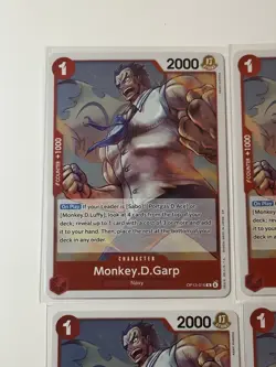 Monkey.D.Garp OP13-016 Carrying On His Will 4 Foil Card Play Set One Piece - Image 2