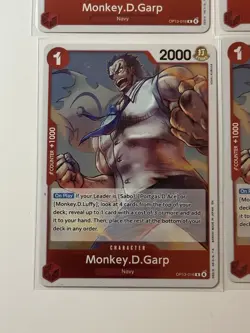 Monkey.D.Garp OP13-016 Carrying On His Will 4 Foil Card Play Set One Piece - Image 4