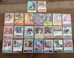 One Piece Carrying on His Will OP-13 And PRB-02 23 Card Lot Holo R, C, SR, P Nm - Image 1