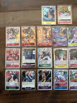 One Piece Carrying on His Will OP-13 And PRB-02 23 Card Lot Holo R, C, SR, P Nm - Image 2