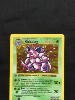 Pokemon Cards: Base Set 1st Edition Rare Holo: Nidoking 11/102 - Image 2