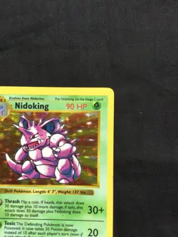 Pokemon Cards: Base Set 1st Edition Rare Holo: Nidoking 11/102 - Image 4
