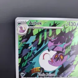 Pokemon TCG Arbok 176/162 Temporal Forces Illustration Rare Card NM Condition - Image 4