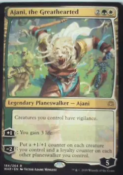 Ajani, the Greathearted - War of the Spark: #184, Magic: The Gathering Nm C252 - Image 1