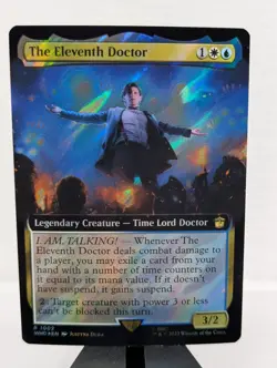 The Eleventh Doctor (Extended Art) (Surge Foil) Magic MTG Doctor Who (1002) - Image 1