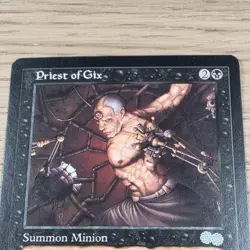 Priest of Gix x1 Urza's Saga #150 LP 1998 MTG vintage! - Image 2