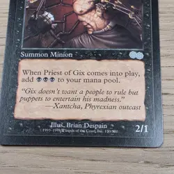 Priest of Gix x1 Urza's Saga #150 LP 1998 MTG vintage! - Image 3