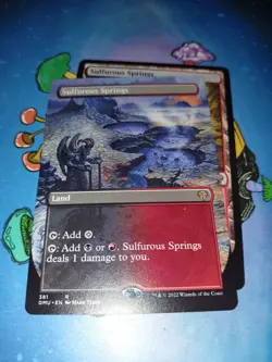 2x Sulfurous Springs ( 1 Borderless - 1 Regular ) Dominaria United Regular NM/M - Image 2