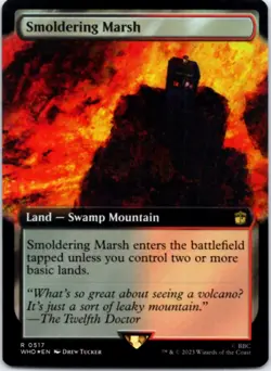 Smoldering Marsh (Extended Art)(Foil) Universes Beyond: Doctor Who,517 NM - Image 1