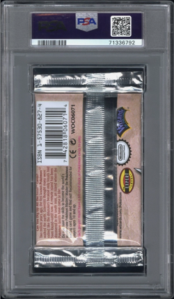 1999 POKEMON FOSSIL 1ST EDITION ZAPDOS ART SEALED BOOSTER PACK PSA 8 - Image 2