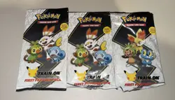 Pokemon TCG First Partner Pack 25th Anniversary /Set Of 3 Packs 820650809620 - Image 1