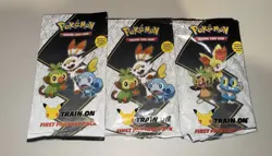 Pokemon TCG First Partner Pack 25th Anniversary /Set Of 3 Packs 820650809620 - Image 2