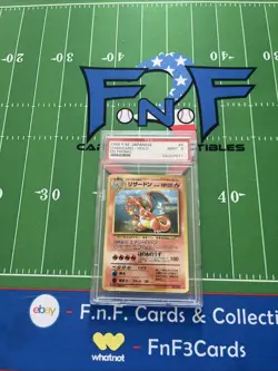 1998 P.M. PSA 9 MINT JAPANESE CHARIZARD #006 CD PROMO POKEMON CARD - Image 1