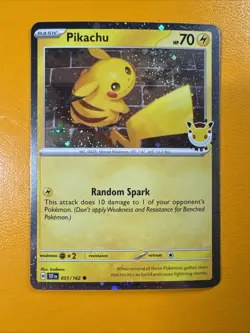 Pikachu 051/162 Holo Stamped Pokemon Day 2026 Promo Pokemon Card - Image 1