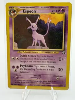 Pokemon Espeon 70 HP Rare Neo Discovery 20/75 Stage 1 English Unlimited - Image 1