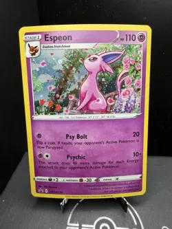 Pokemon TCG Sword & Shield Espeon SWSH174 Black Star Promo Cosmos Holo NM! - Image 1