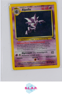 ALPOLLO POKEMON 6/62 BASE SET HOLO 1999-2000 GERMAN PLAYED - Image 1