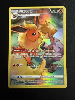 Pokemon TCG Flareon TG01/TG30 Brilliant Stars Illustration Rare - Image 1