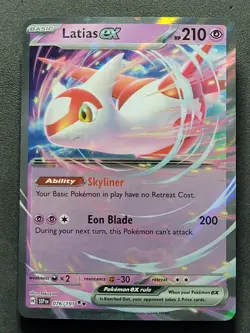 Latias ex 076/191 Double Rare Surging Sparks Pokemon TCG - Image 1