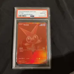 Pokemon 2025 English White Flare 172 Victini PSA 10 Gem Mint - Image 1