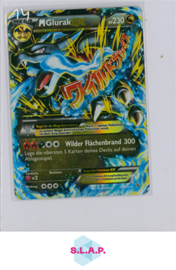 MEGA GLURAK EX X POKEMON 69/106 XY FLASHFIRE EXPANSION SET 2014 ENGLISH PLAYED - Image 1