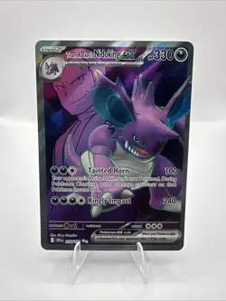 Team Rocket's Nidoking ex 216/182 - Destined Rivals Pokemon Full Art NM - Image 1