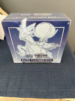 Pokemon TCG Sword & Shield Chilling Reign Elite Trainer Box Sealed Calyrex - Image 1