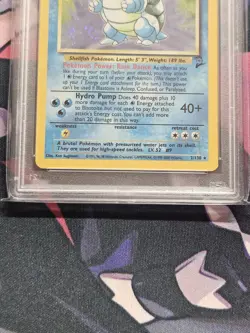 2000 POKEMON BASE SET 2 #2 BLASTOISE-HOLO PSA 7 SWIRL - Image 4
