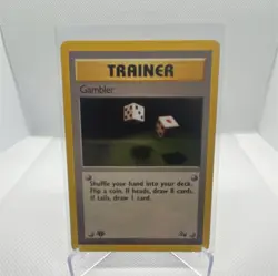 Pokemon TCG Gambler 1st Edition Trainer Fossil 60/62 - Image 1