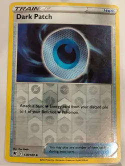 Dark Patch 139/189 - SWSH Astral Radiance Pokemon Reverse Holo Foil Nice! - Image 1