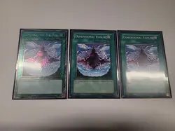 YuGiOh - Dimensional Fissure x3 *One Platinum Secret Rare* - Image 1
