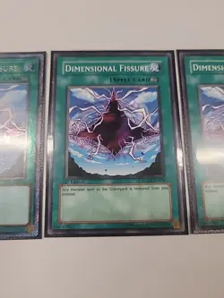 YuGiOh - Dimensional Fissure x3 *One Platinum Secret Rare* - Image 4